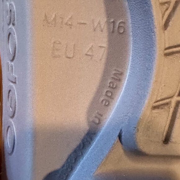 Oofos OOAHH UNISEX MAUVE Recovery Slide/Sandals Size M14/W16  **NWT**  (E/P) - Picture 6 of 8